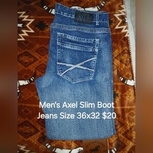 Axel Men's Blue Slim Boot Jeans